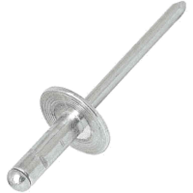 4.8 x 8 Open Domed Head Aluminium Rivet with Large Flange - Kenya