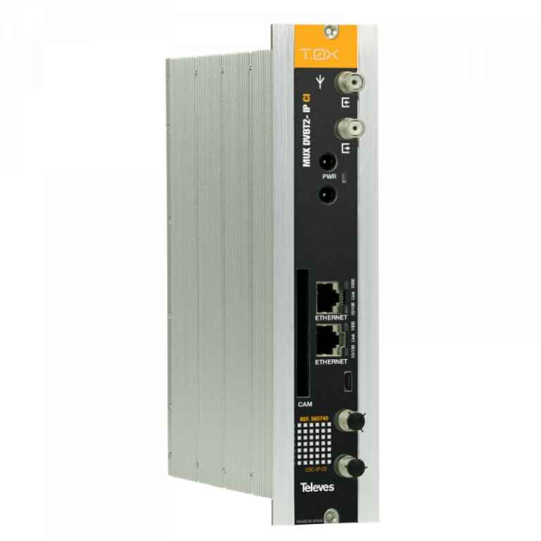 Streamer with remultiplexing DVBT/T2 - IP, with CI...