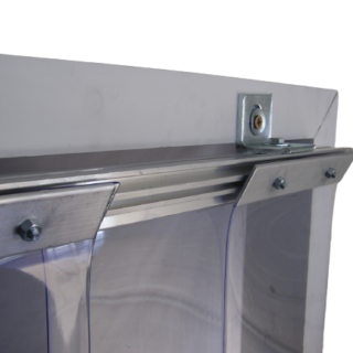 PVC Strip Curtain 200mm Aluminium Clamp Plates - Kenya