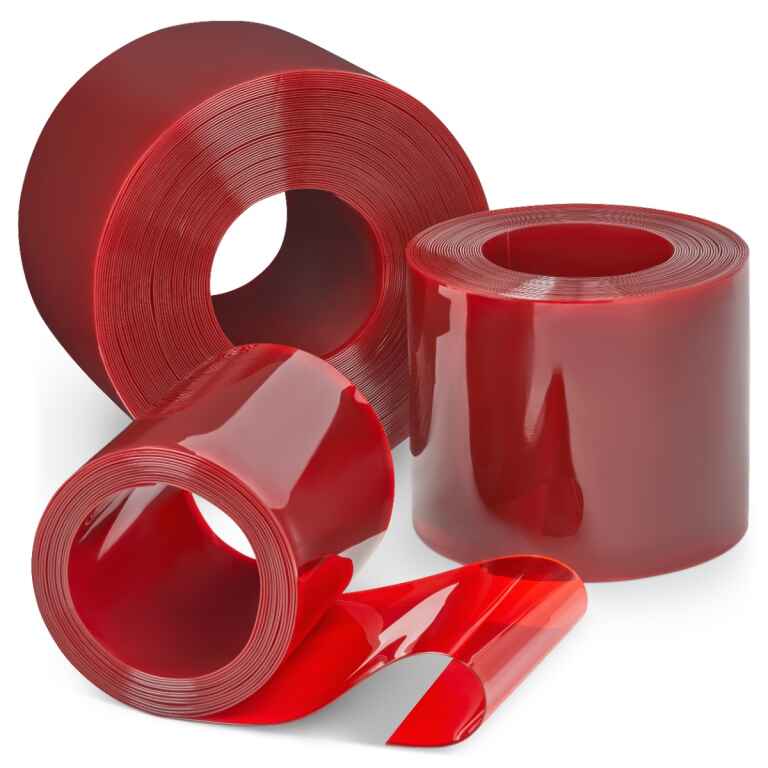 Transparent Red PVC 50m Roll  - Kenya