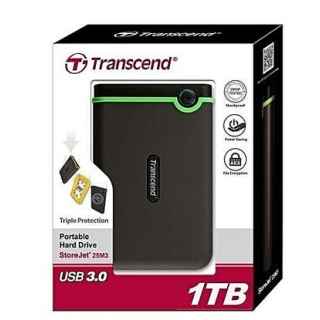Transcend 1TB StoreJet M3 Military Drop Tested USB 3.0 External Hard Drive - Kenya