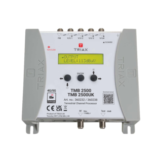 triax tmb 2500uk programmable amplifier central 5 fm4xvhfuhf inputs lte 700 5g800 4g 70db 32 filters plug adapter | +254720548999