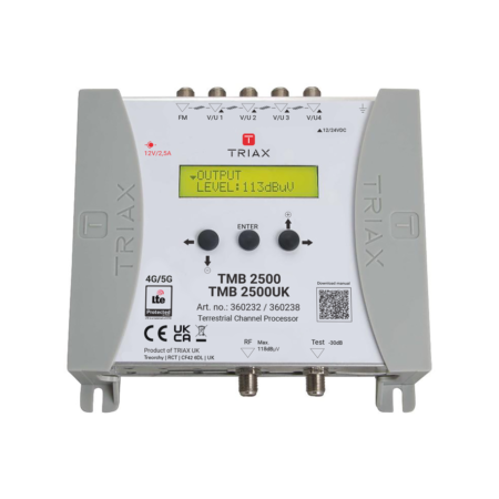 triax tmb 2500uk programmable amplifier central 5 fm4xvhfuhf inputs lte 700 5g800 4g 70db 32 filters plug adapter | +254720548999