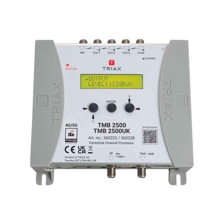 Triax TMB 2500UK Programmable amplifier central 5...