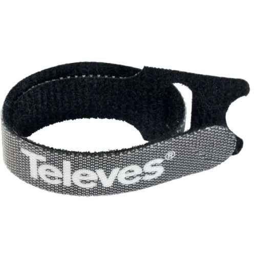 Velcro cable tie, width 15mm Black (5 units) Televes