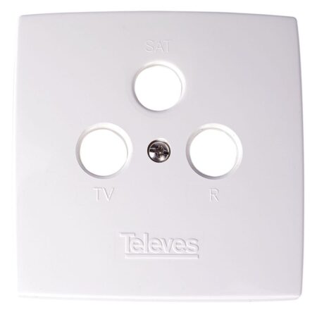 white trim takes 3 connectors tv r sat televes | +254720548999