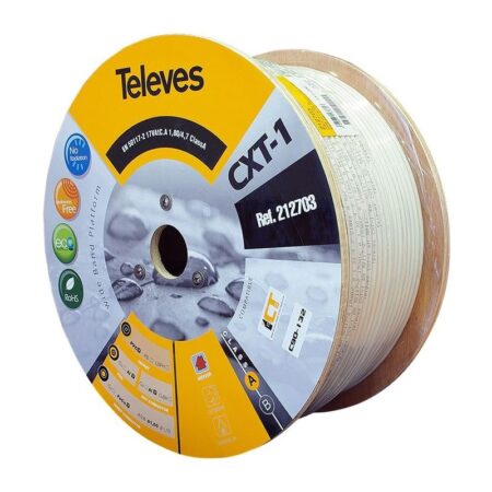 wood coil 250m coaxial cable cxt 1 ecaa 17vatca white televes | +254720548999