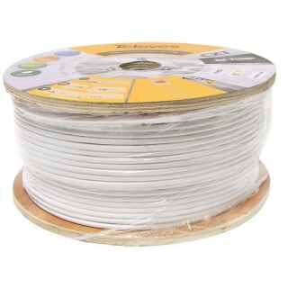 Wood coil 250m coaxial cable CXT-1 Eca/A 19VAtC.A White Televes