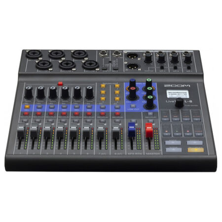 Zoom LiveTrak L-8 Portable 8-Channel Digital Mixer and Multitrack Recorder - Kenya