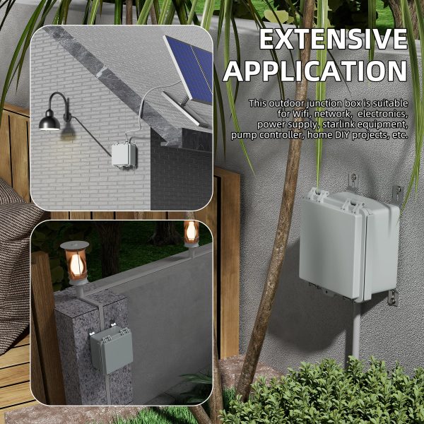 IP67 Waterproof Plastic Outdoor
  Electrical Junction Box - 5.9"x5.9"x3.5" - Image 10