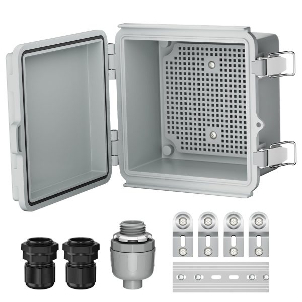 IP67 Waterproof Plastic Outdoor
  Electrical Junction Box - 5.9"x5.9"x3.5"