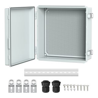 Weatherproof ABS Plastic Outdoor
  Electrical Junction Box - 13.2"x13.2"x5.2"