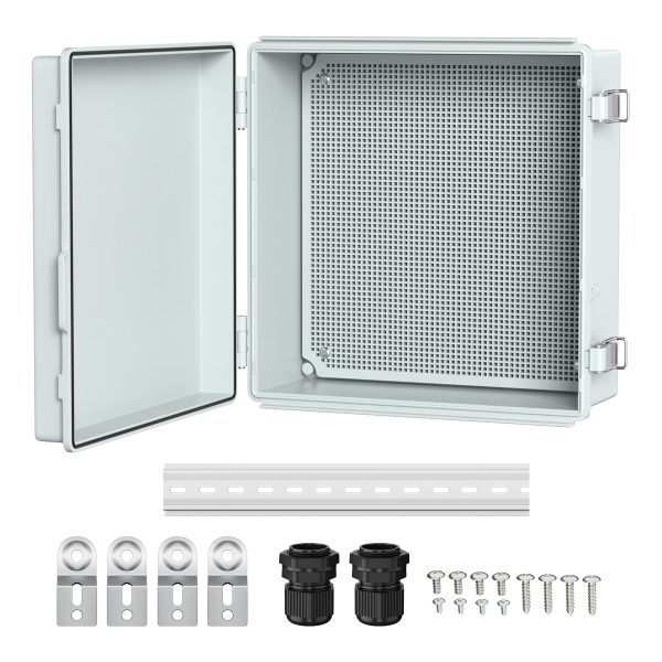 Weatherproof ABS Plastic Outdoor
  Electrical Junction Box - 13.2"x13.2"x5.2"