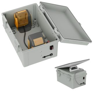 Starlink Mini Dual Dewalt 18V/20V Battery
  Adapter Box with DC Plug & Switch