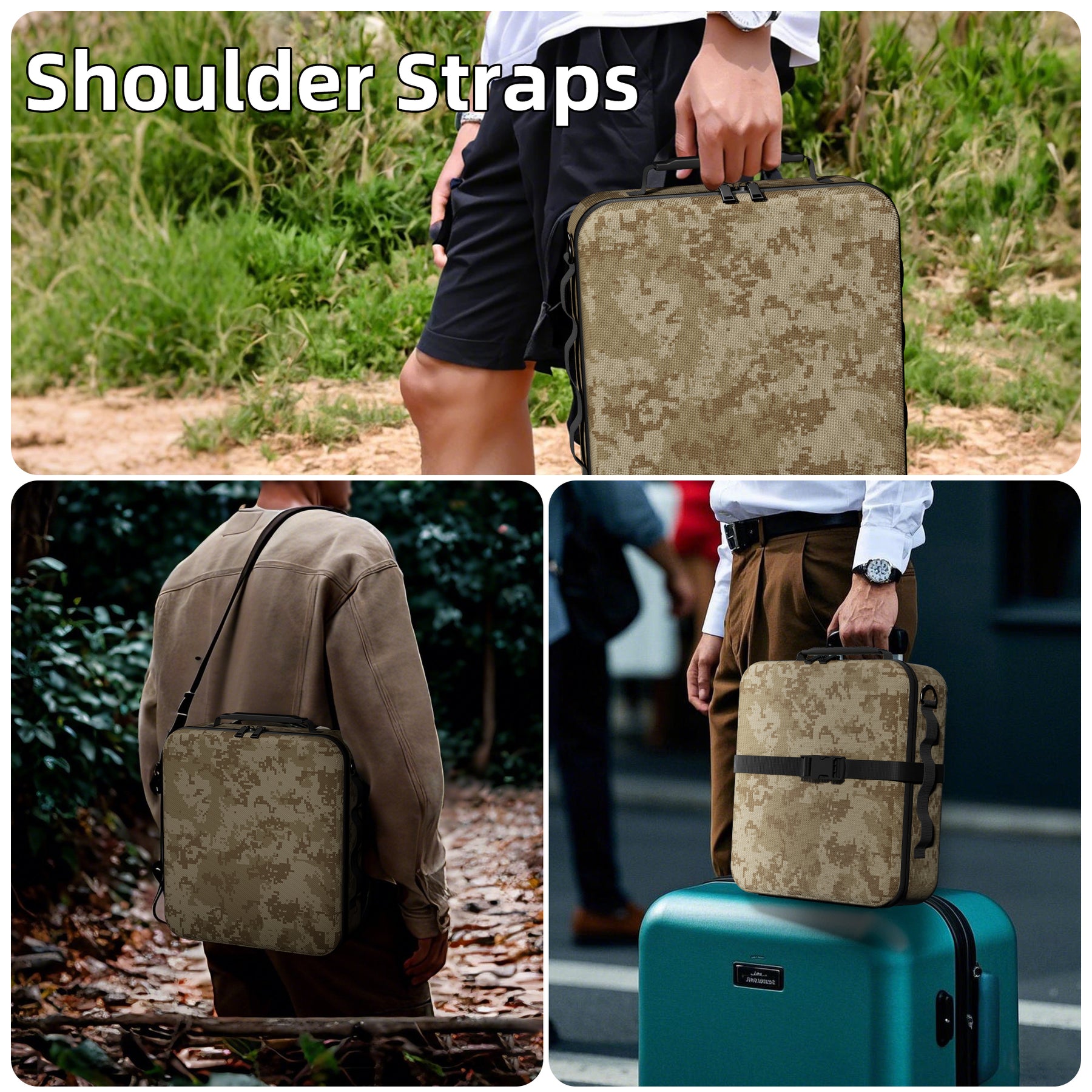 Starlink Mini Army Digital Camouflage
  Briefcase with Shoulder Strap - Image 4