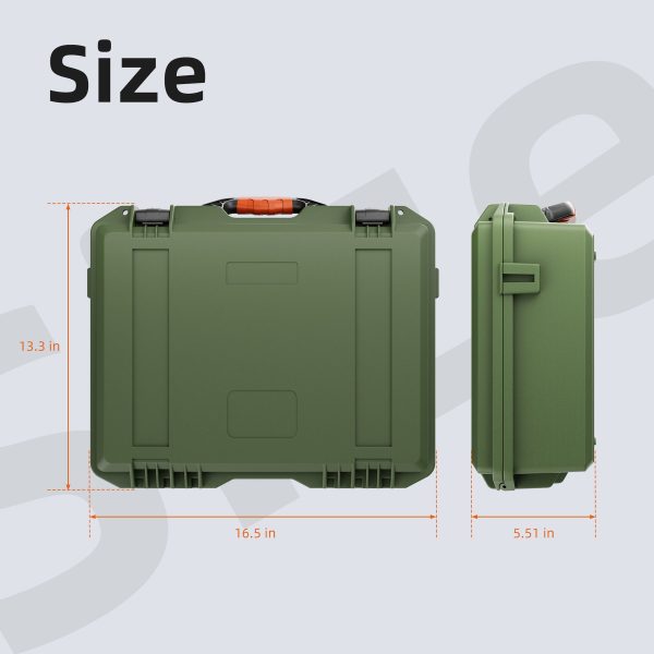 Starlink Mini Army Green Hard Protective
  Travel Case with Organized Storage - Image 2