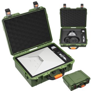 Starlink Mini Army Green Hard Protective
  Travel Case with Organized Storage