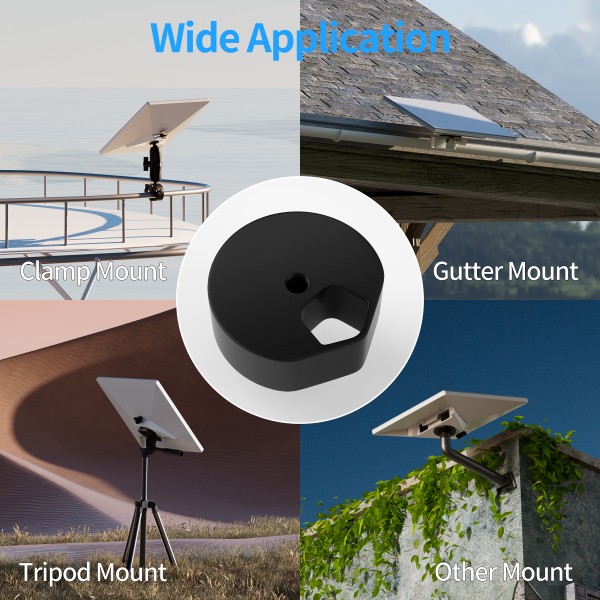 Aluminum Alloy Starlink Mini Tripod
  Adapter - 1/4″-20 Thread - Fits Pipe Adapter - Image 10