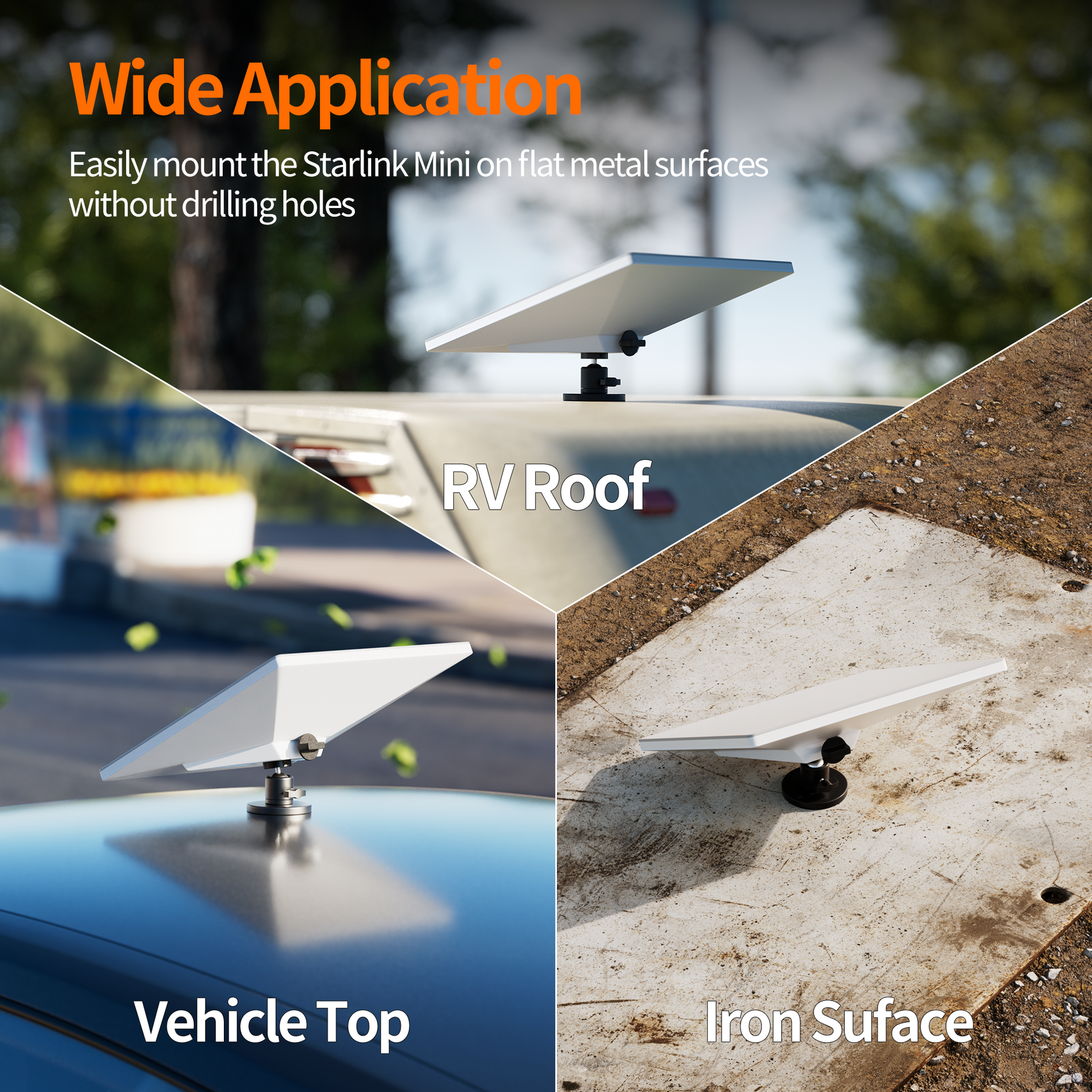 Starlink Mini 360° Adjustment Magnetic
  Roof Mount with Mount Adapter - Image 4