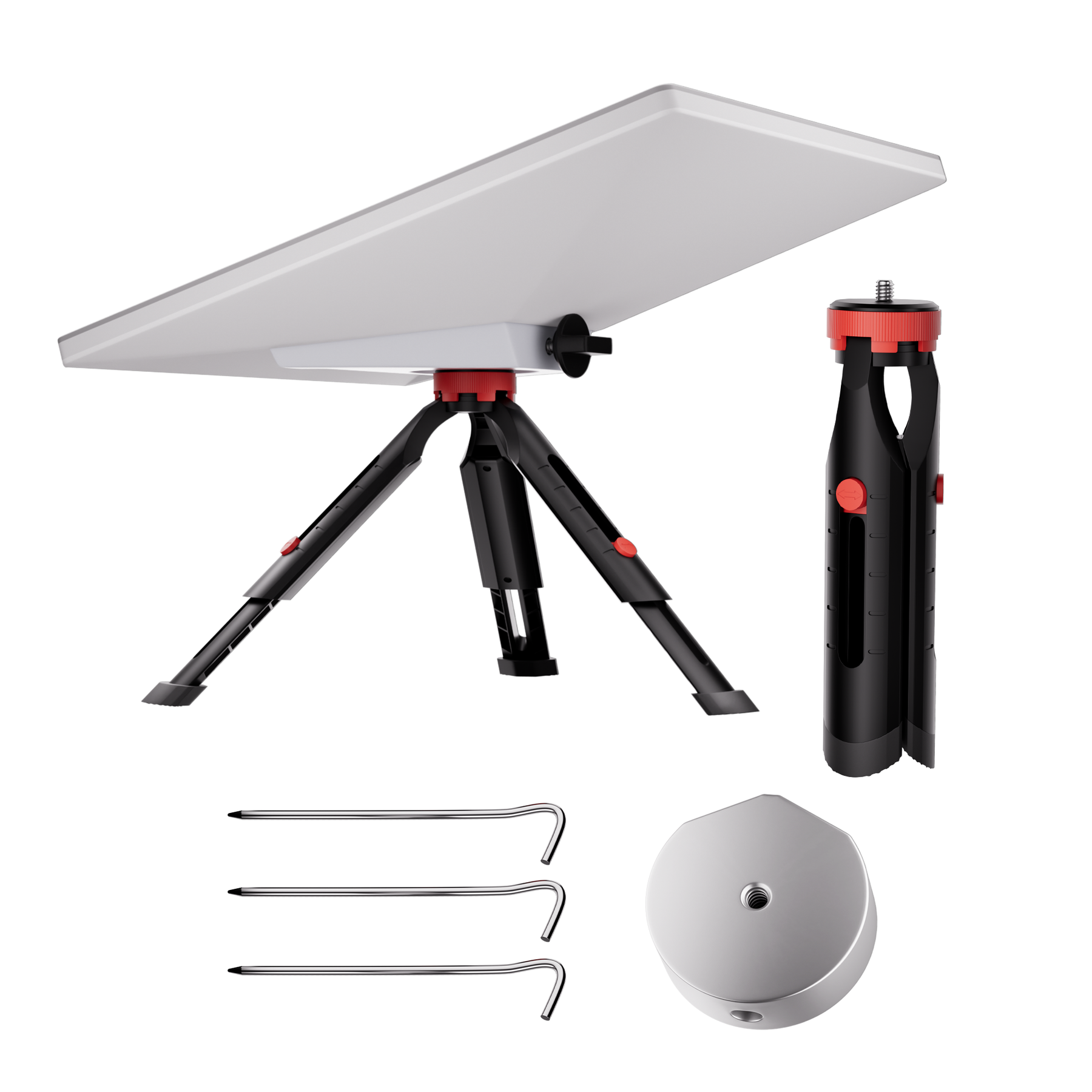 7.1" Starlink Mini Extendable Tripod
  with Tripod Adapter and Tent Pegs