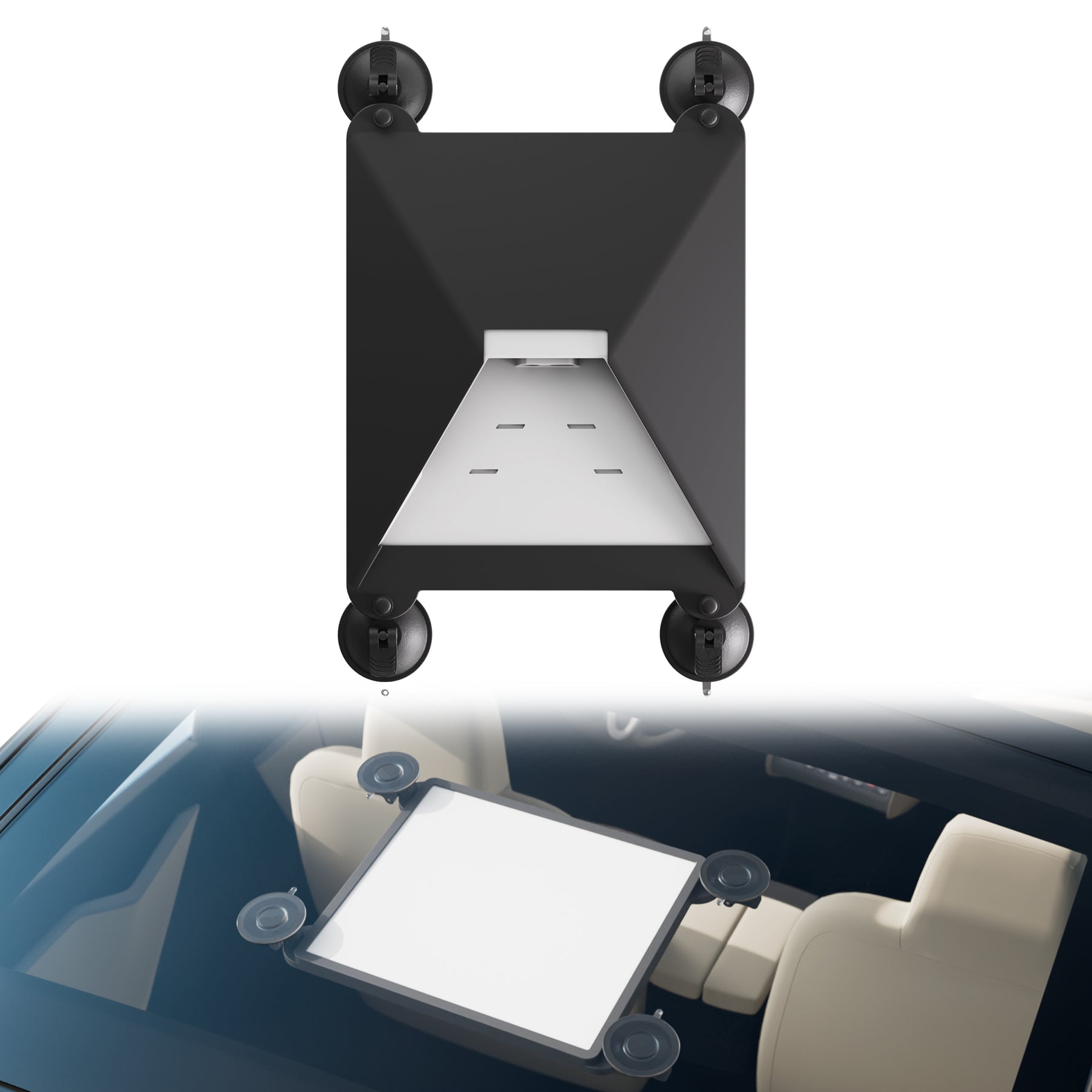 Starlink Mini Car Mount with Protective
  Silicone Case and Suction Cup for Sunroof, Car Window, RV Skylight