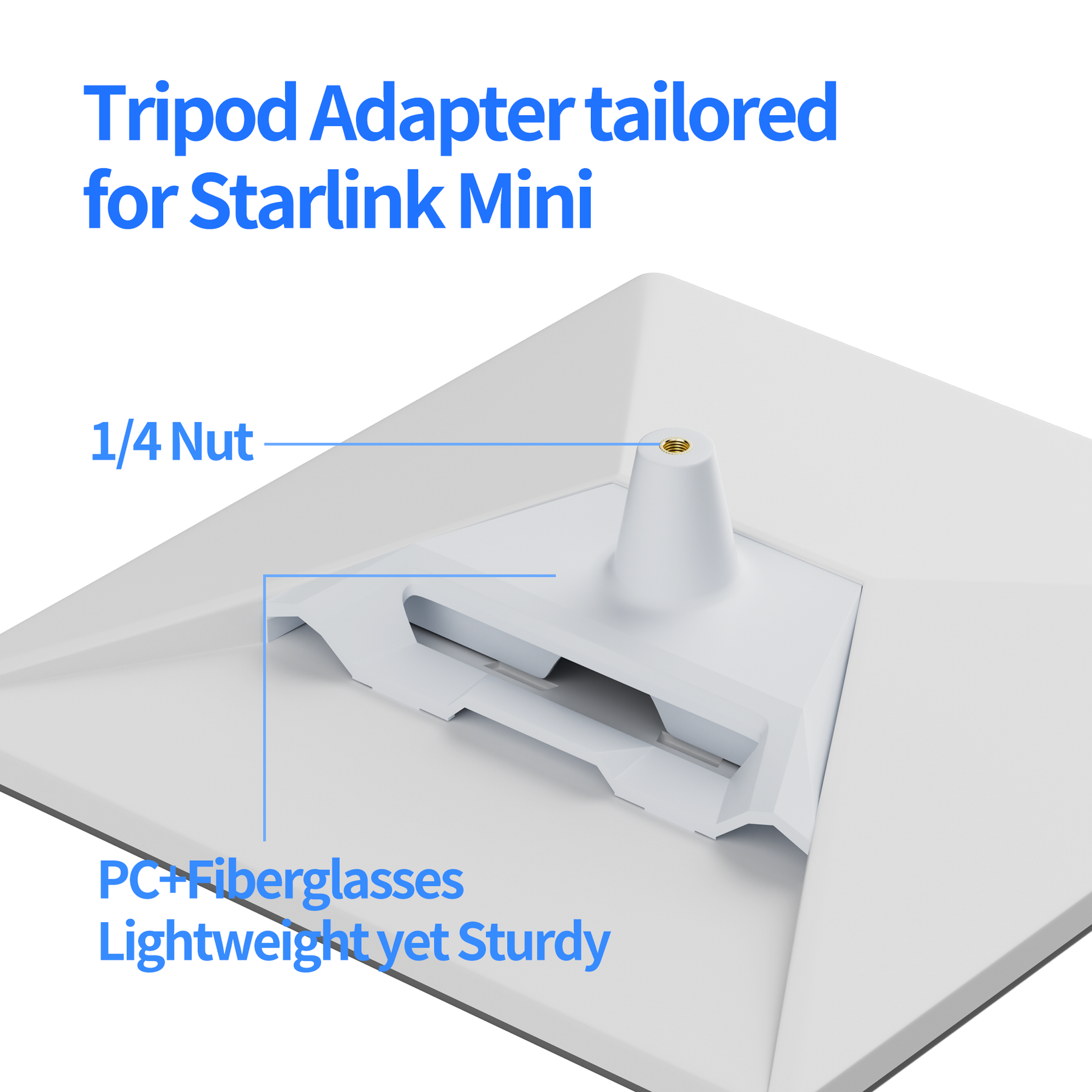 Starlink Mini 27" Portable
  Extendable Tripod with 1/4 Inch Nut Tripod Adapter - Image 8