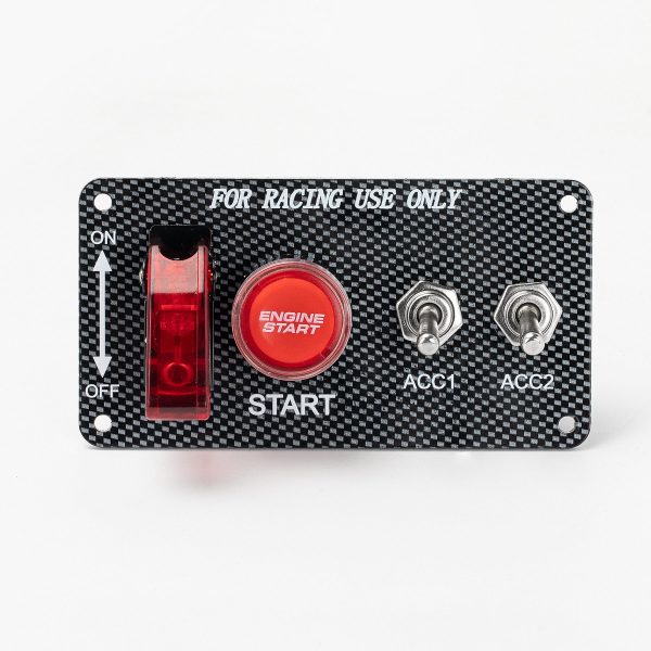 4 In 1 12V Engine Start Racing Ignition
  Toggle Switch Panel - Image 2