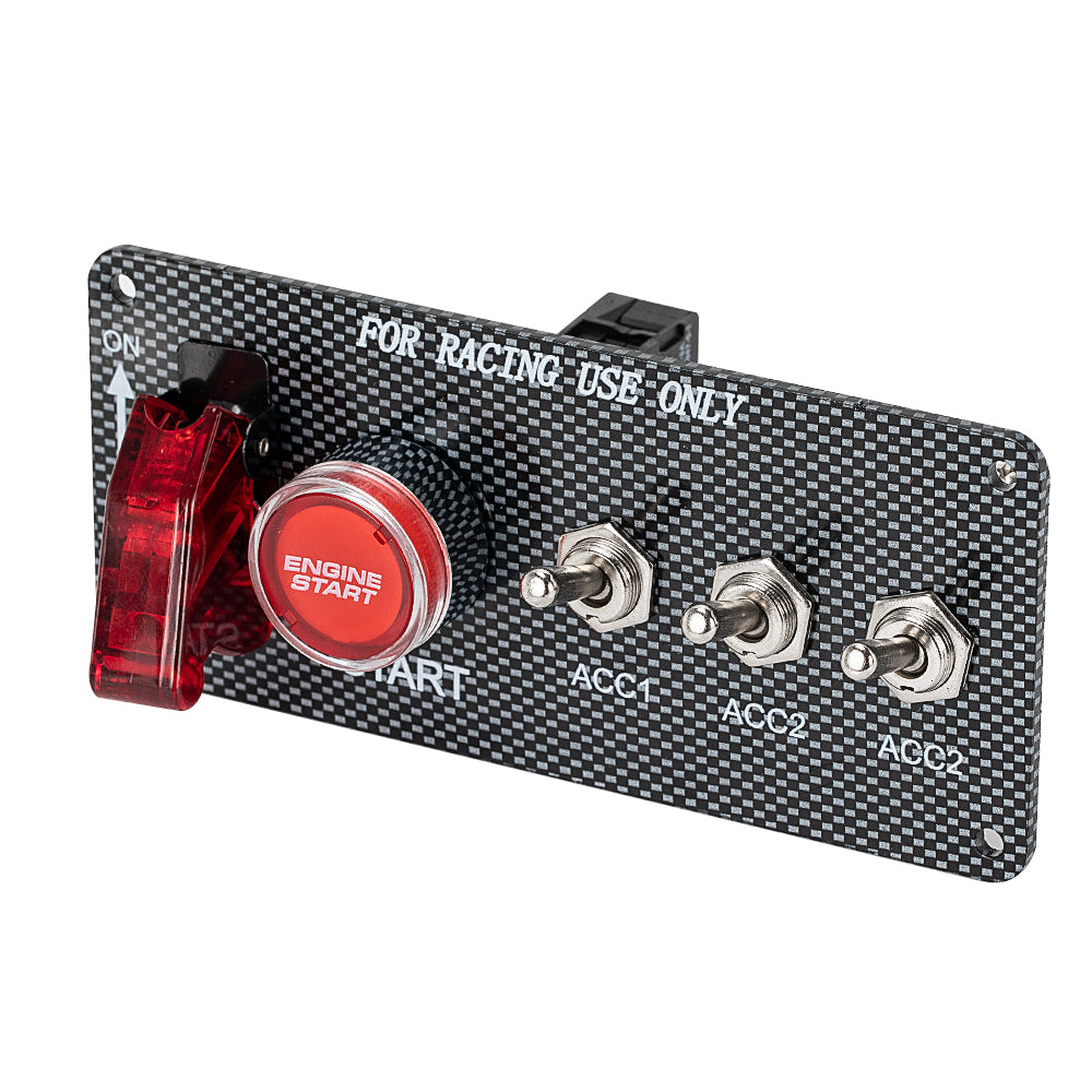5 in 1 12V SPST ON OFF Race Car Ignition
  Starter Switch Panel Kit - Image 8