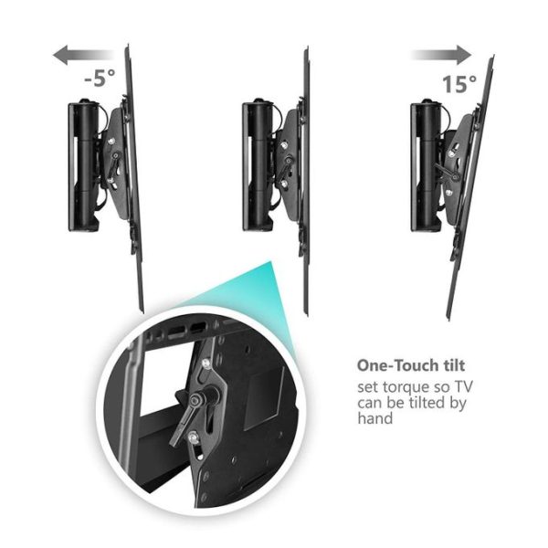 ONKRON M7L 40" - 75"Cantilever/
  Full Motion Mount ,Black - Image 3