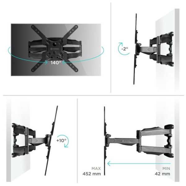 ONKRON M5 37”-70” CANTILEVER MOUNT-Black - Image 3