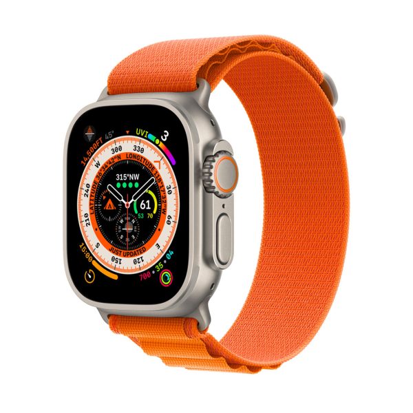 Apple Watch Ultra GPS + Cellular 49mm
  -Titanium Case with Orange Alpine Loop