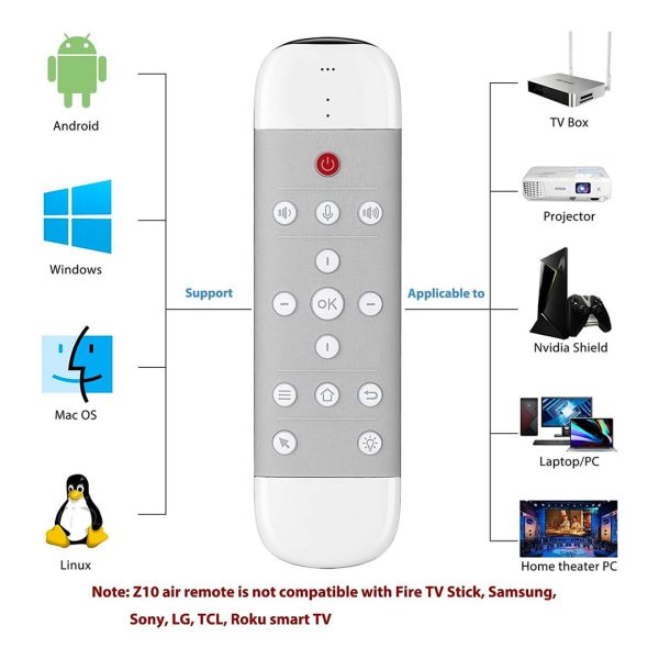 Air Mouse -Q40 Mini Wireless Keyboard
  Remote 2.4G Multifunctional Universal W Infrared Learning Air Control for
  Android Smart TV Box, - Image 4