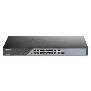 D-Link DSS-100E-18P network switch Unmanaged Fast Ethernet (10/100) Power over Ethernet (PoE) Black
