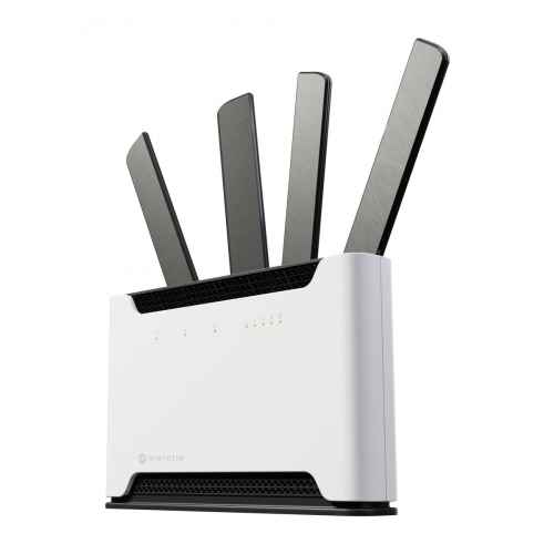 Mikrotik Chateau 5G ax wireless router Gigabit Ethernet Dual-band (2.4 GHz / 5 GHz) 4G White
