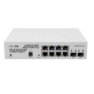Mikrotik CSS610-8G-2S+IN Gigabit Ethernet switch (10/100/1000) with PoE in support (no PoE out support) White