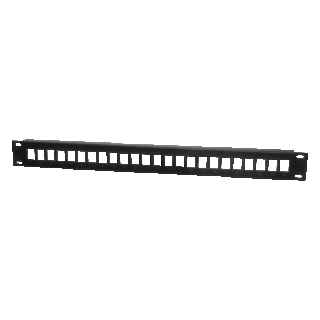 1U Empty Panel for 19" Rack Capacity for 24 RJ45