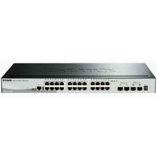 D-Link DGS-1510-28 28-Port Gigabit Stackable SmartPro Switch including 2 SFP ports and 2 x 10G SFP+ ports