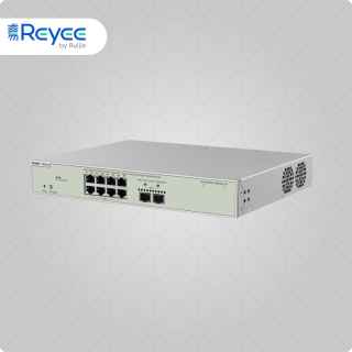 Ruijie Reyee RG-NBS5300-8MG2XS-UP 10 Ports Multi-Gigabit Layer 3 Managed Switch with 8 PoE++ Ports, 2 SFP+ Uplink Ports