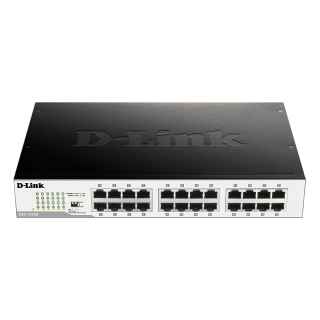 D-Link DGS-1024D network switch Unmanaged Gigabit Ethernet (10/100/1000) 1U Black, Silver