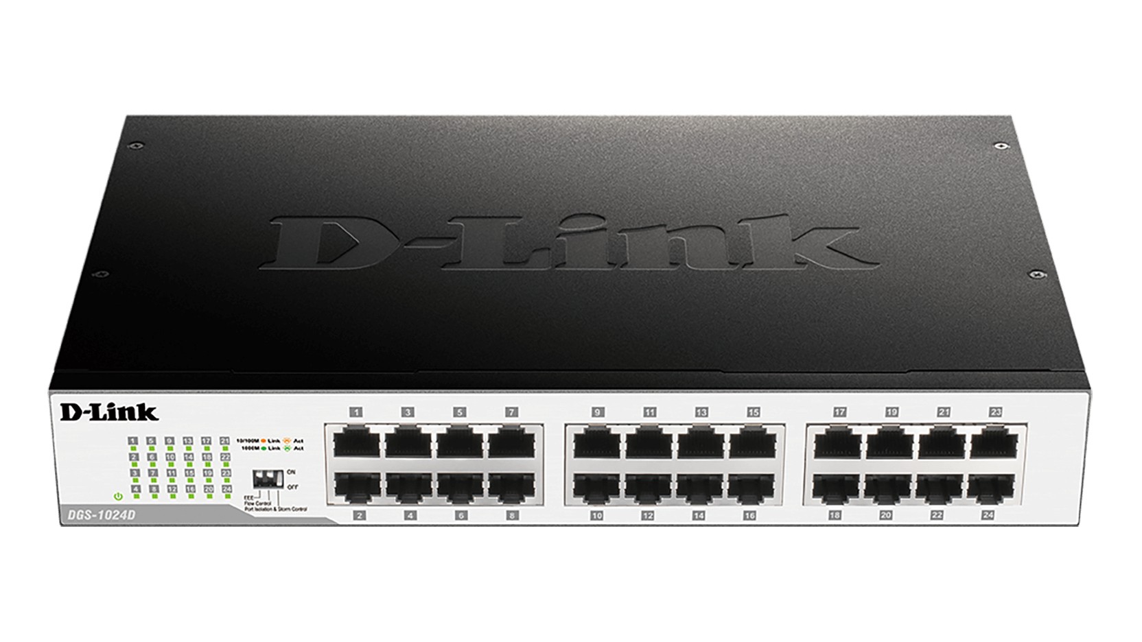 D-Link DGS-1024D network switch Unmanaged Gigabit Ethernet (10/100/1000) 1U Black, Silver %count(title) +254720548999 D-Link DGS-1024D network switch Unmanaged Gigabit Ethernet (10/100/1000) 1U Black, Silver