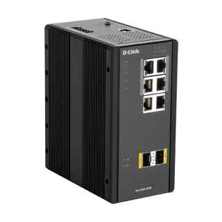 D-Link DIS?300G?8PSW Managed L2 Gigabit Ethernet (10/100/1000) Power over Ethernet (PoE) Black
