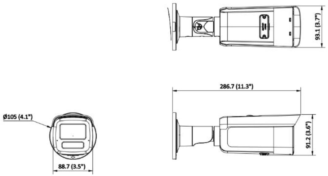 Hikvision DS-2CD2T43G2-2LI(4mm) 4 MP
  Acusense Smart Hybrid Light Fixed Bullet Network Camera - Image 2
