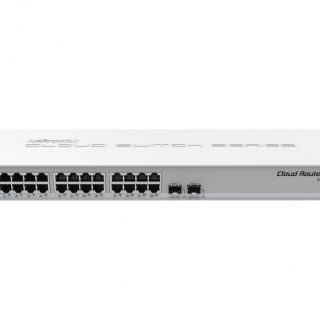 Mikrotik CRS326-24G-2S+RM network switch L2 Gigabit Ethernet (10/100/1000) Grey (CRS326-24G-2S+RM)