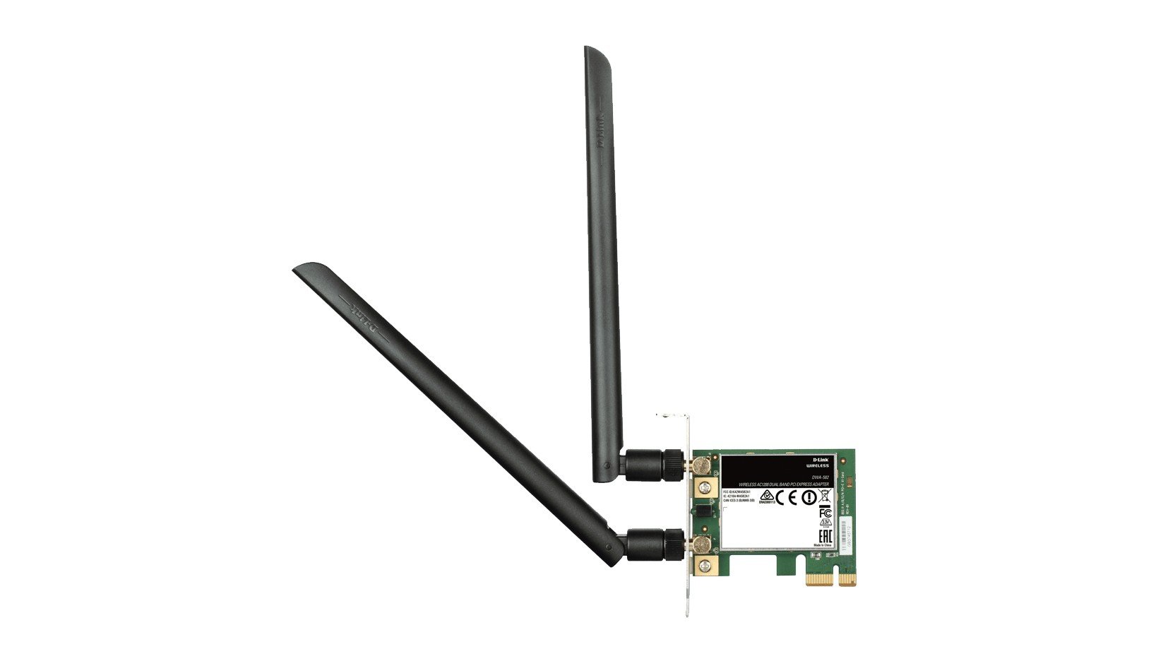 D-Link DWA-582 - Internal - Wired - PCI Express - WLAN - Wi-Fi 4 (802.11n) - 867 Mbit/s (DWA-582) %count(title) +254720548999 D-Link DWA-582 - Internal - Wired - PCI Express - WLAN - Wi-Fi 4 (802.11n) - 867 Mbit/s (DWA-582) - Image 2