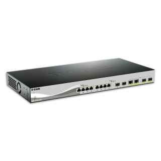 D-Link DXS-1210-12TC network switch Managed L2 10G Ethernet (100/1000/10000) 1U Black, Silver