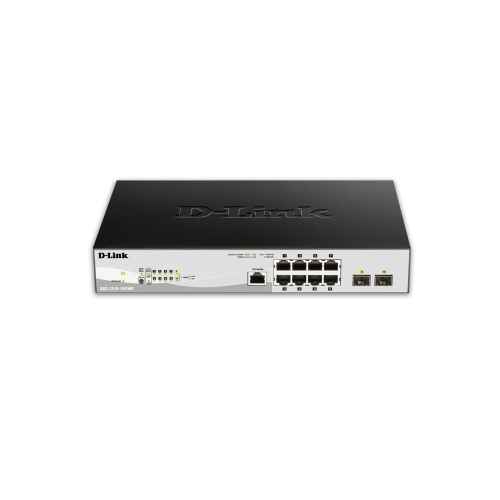 D-Link DGS 1210-10P/ME - Commutateur - G?r? - 8 x 10/100/1000 (PoE) + 2 x Gigabit SFP - Montable sur rack - PoE (78 W) - Image 2
