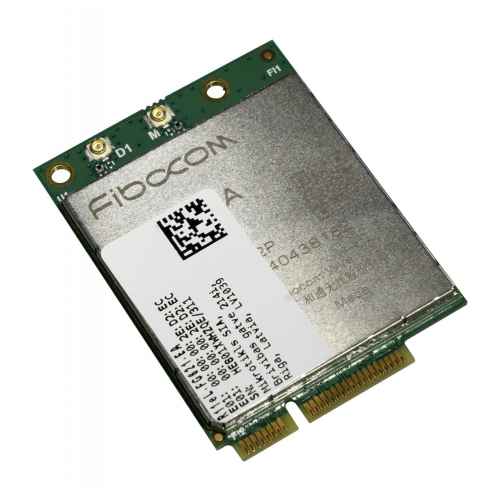 MikroTik 3G/4G/LTE miniPCi-e card with 2 x u.FL connectors for International bands 1/3/5/7/8/20/28/38/40/41, CAT6