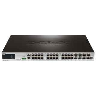 D-Link DGS-3420-28TC xStack 24-port 10/100/1000 Layer 2+ Stackable Managed Gigabit Switch including 4-port Combo 1000BaseT/SFP plus 4 10GE SFP+