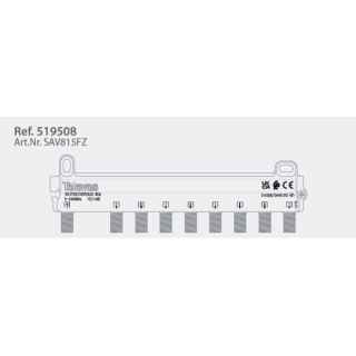Splitter 8 Outputs, connector F 519508 from Televes