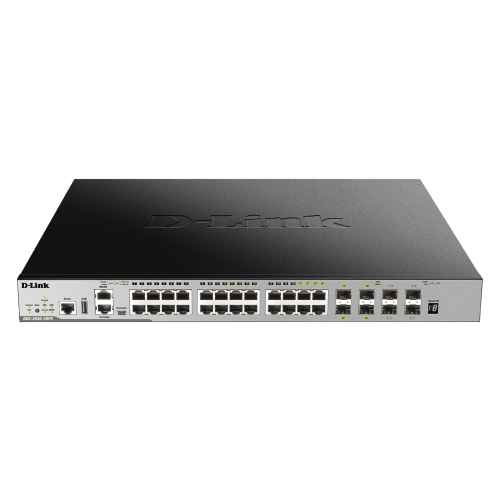 D-Link DGS-3630-28PC/SI network switch Managed L3 Gigabit Ethernet (10/100/1000) Power over Ethernet (PoE) Black, Grey - Image 2